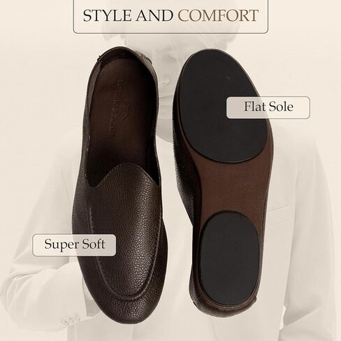 Mens Casual Shoes El Guante Flat Camel | Loafers for Men Inspired by Julio Iglesias | Soft Flexible | Romero & MC Paul in Saudi Arabia