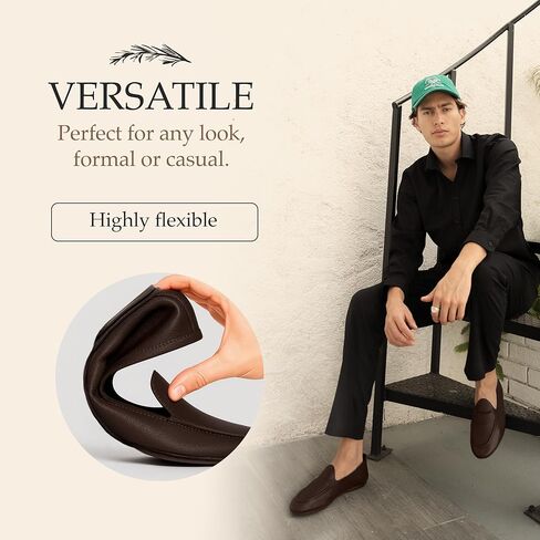 Mens Casual Shoes El Guante Flat Camel | Loafers for Men Inspired by Julio Iglesias | Soft Flexible | Romero & MC Paul in Saudi Arabia