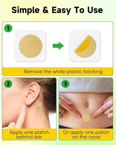 MQ Motion Sickness Patches – 30% Extra Ginger Sea Sickness Patch for Cruise – Fast-Acting, Non-Drowsy, Naturally Sourced, Travel Essentials in Kuwait