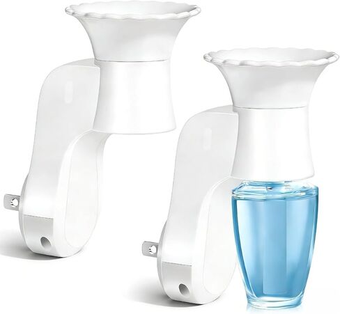 FIRIK WallFlower Plug in، قابس عطر الحائط متوافق مع عبوات Bath and Body Works Wallflowers، معتمد من ETL، قابس إكسسوارات العطور المنزلية للمنزل والمكتب، قطعتان in Kuwait