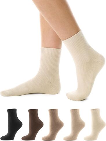 CS CELERSPORT 5 عبوات من الجوارب القطنية المبطنة للكاحل، جوارب رياضية غير رسمية ماصة للرطوبة للنساء والرجال in Kuwait