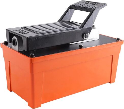 مضخة هواء/هيدروليكية تعمل بقدرة 10,000 رطل لكل بوصة مربعة، وخزان زيت 98 بوصة مكعبة/مضخة قدم هيدروليكية هوائية شديدة التحمل سعة 1.6 لتر مع مدخل هواء 1/4 NPT ومخرج زيت 3/8 NPT، للكباش والمكابس والسحّابات الهيدروليكية in Kuwait