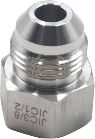 HFS(R) Female JIC 3/8" to Male JIC 1/2" Reducer Adapter Stainless Steel 304 (FJIC 3/8" x MJIC 1/2") in Saudi Arabia
