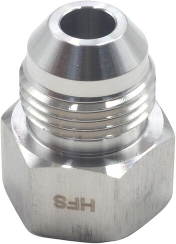 HFS(R) Female JIC 3/8" to Male JIC 1/2" Reducer Adapter Stainless Steel 304 (FJIC 3/8" x MJIC 1/2") in Saudi Arabia