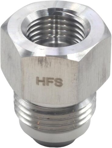 HFS(R) Female JIC 3/8" to Male JIC 1/2" Reducer Adapter Stainless Steel 304 (FJIC 3/8" x MJIC 1/2") in Saudi Arabia