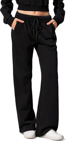 LilySilk Women Silk Terry Sweatpant Full Length Pants Ladies Trousers Elastic Waist Embroidery for Casual Sports in Saudi Arabia