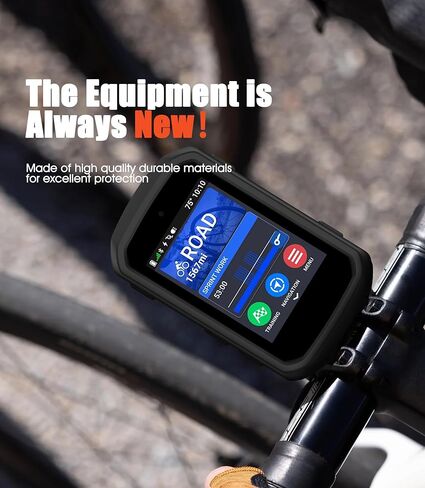 حافظة سيليكون متوافقة مع Garmin Edge 850/550 + 2 واقي شاشة من الزجاج المقوى، غطاء سيليكون ناعم حماية شاملة ضد الصدمات in Kuwait