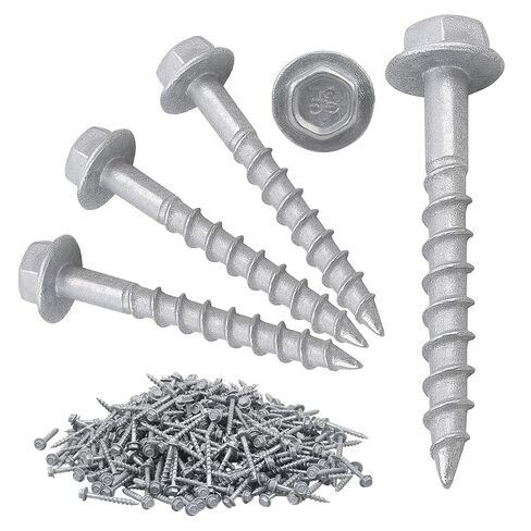 #9 × 1-1/2" براغي موصل SD مع كم التركيب/مسامير شماعات الرافعة شديدة التحمل/ رأس سداسية 1/4 بوصة بقطر 0.370 بوصة، استبدل SD9112R500 و10D مسمار - حماية من الصدأ من 4 طبقات (500-Qty) in Kuwait