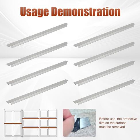 8 Pack Steam Table Dividers, 12 Inch Stainless Steel Divider Bar, Metal Adaptor Bar Buffet Adapter Bar Cooler Divider for Hotel Restaurant Kitchen Catering Home Commercial Food Service Accessories in Saudi Arabia