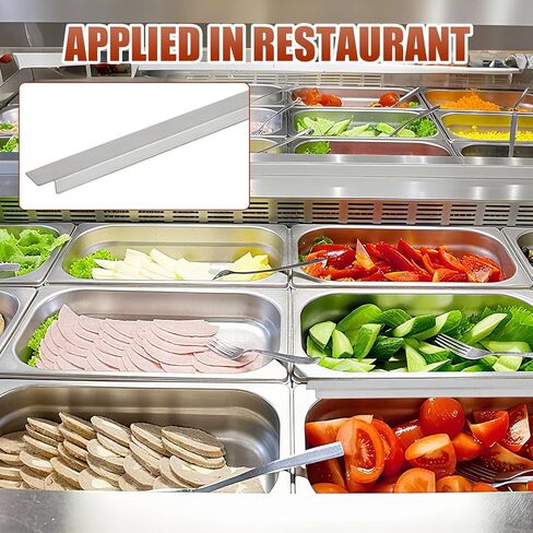 8 Pack Steam Table Dividers, 12 Inch Stainless Steel Divider Bar, Metal Adaptor Bar Buffet Adapter Bar Cooler Divider for Hotel Restaurant Kitchen Catering Home Commercial Food Service Accessories in Saudi Arabia