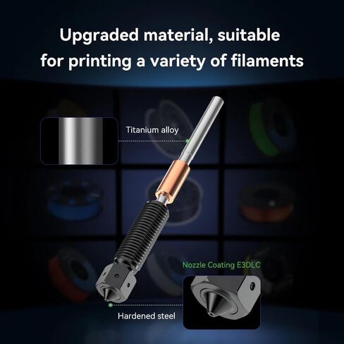 فوهة Creality E3D K2/ K2 Pro/ K2 Plus، مجموعة فوهة E3D Obxidian™ عالية التدفق الأصلية، فوهات Creality Hi Combo Extruder Hotend، تدعم طباعة 600 مم/ثانية (0.4 مم) in Saudi Arabia