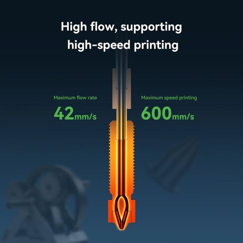 فوهة Creality E3D K2/ K2 Pro/ K2 Plus، مجموعة فوهة E3D Obxidian™ عالية التدفق الأصلية، فوهات Creality Hi Combo Extruder Hotend، تدعم طباعة 600 مم/ثانية (0.4 مم) in Saudi Arabia