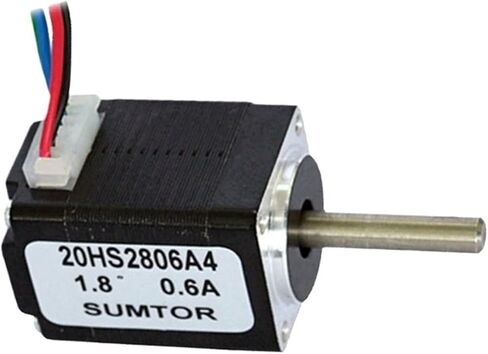 8 4-Wire Two-phase Stepper Motor 1.8 Degree 1.4N.cm Holding Torque 0.6A Body Length 28mm Single or Dual Output Shaft Motor(Dual output shaft) in Saudi Arabia