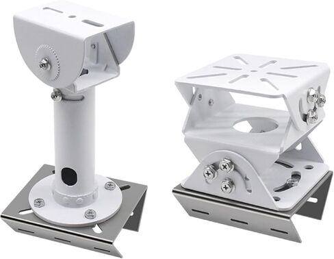 Stainless Steel Pole Mount Bracket for Security Cameras, Vertical CCTV Camera Corner Bracket with Adjustable Straps (1) in Saudi Arabia