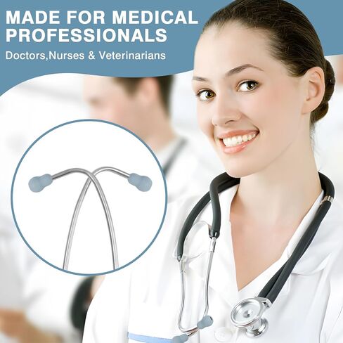Silicone Stethoscope Ear Tips, Gray, 10 Pcs, Universal Replacement Earpieces, 0.79×0.51 Inch in Saudi Arabia