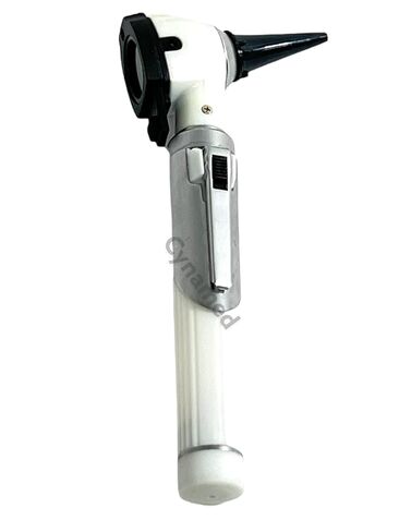 Mini Fiber Optic Otoscope White (Pocket Size) Ent Diagnostic Set with 1 Replacement Bulb in Saudi Arabia