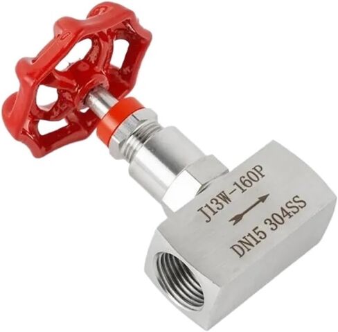 Needle Globe Valve J13-160P 1/4" 3/8" 1/2" 3/4" 1" Stainless Steel Internal Thread Needle Valve(3/8") in Saudi Arabia