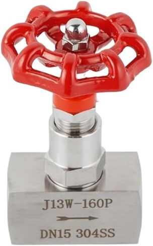 Needle Globe Valve J13-160P 1/4" 3/8" 1/2" 3/4" 1" Stainless Steel Internal Thread Needle Valve(3/8") in Saudi Arabia