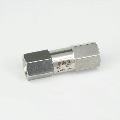 1/4 "NPT خيط داخلي 304 صمام فحص من الفولاذ المقاوم للصدأ صمام فحص زيت الماء والغاز 64 بار in Saudi Arabia