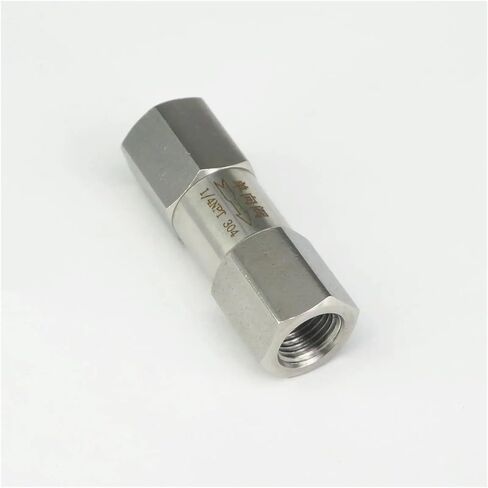 1/4 "NPT خيط داخلي 304 صمام فحص من الفولاذ المقاوم للصدأ صمام فحص زيت الماء والغاز 64 بار in Saudi Arabia