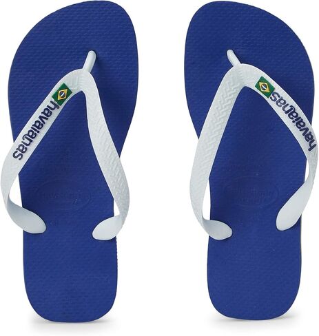 شبشب رجالي بشعار Havaianas Brasil، أزرق داكن، 9/10 US Men - 11/12 US Women in Saudi Arabia
