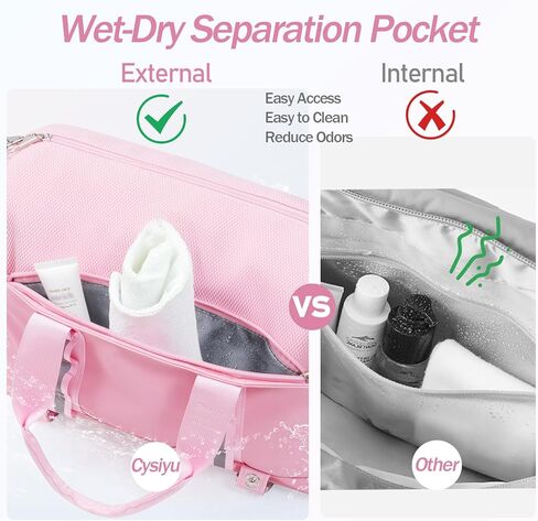 حقيبة رياضية صغيرة مع حامل بساط اليوغا للنساء والرجال حقيبة دفل رياضية صغيرة مع حجرة رطبة وسحاب مضاد للسرقة 14 بوصة حقيبة تمرين خفيفة الوزن للبيلاتيس - أسود in Kuwait