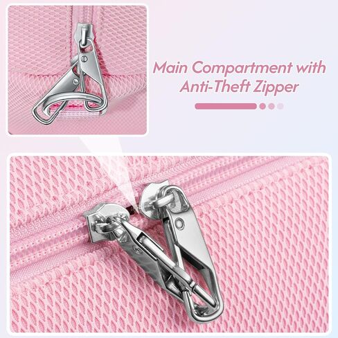 حقيبة رياضية صغيرة مع حامل بساط اليوغا للنساء والرجال حقيبة دفل رياضية صغيرة مع حجرة رطبة وسحاب مضاد للسرقة 14 بوصة حقيبة تمرين خفيفة الوزن للبيلاتيس - أسود in Kuwait