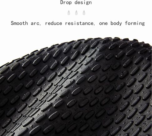 قطعة واحدة من قبعة السباحة المصنوعة من السيليكون للجنسين، قبعة السباحة للنساء، قبعة استحمام مريحة مثالية للشعر المجعد القصير والمتوسط ​​الطويل، قبعات الدش تحافظ على تصفيفة الشعر دون تغيير in Kuwait