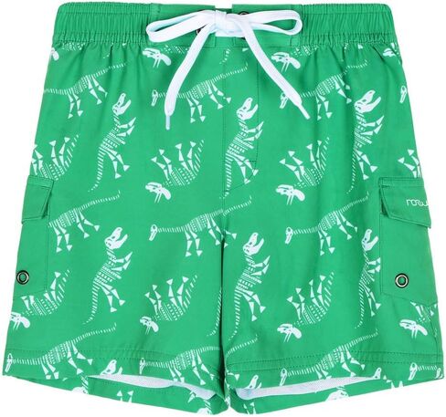 Big Boy's Swim Trunks Colorful Printed Beachwear Holiday Water Sports Shorts Quick Dry in Saudi Arabia