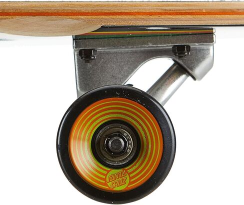 Santa Cruz Oval Flame Lava Dot 9.20in x 33in Pintail Skateboard Cruzer in Saudi Arabia