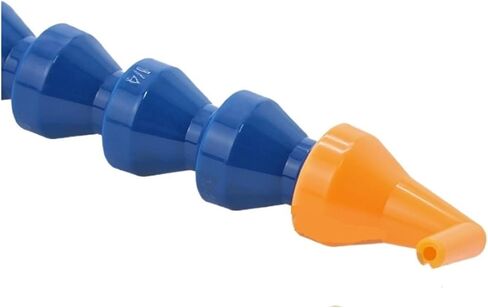Flexible Oil Coolant Hose 1PC 1/4" Plastic 2 Points Flexible Water Oil Coolant Pipe Hose(Nozzle-2366,600MM-WITHOUT SWITCH) in Kuwait