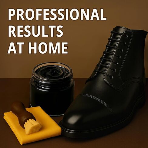 Eagle Shoe Shine Kit – 5-Piece Leather Shoe Polish & Cream Set with Brush & Cloths in Saudi Arabia