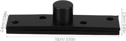 VALICLUD الفولاذ المقاوم للصدأ دوران كامل مفصل باب محوري غير مرئي للأبواب الخشبية مفصلة محورية مركزية مخفية شديدة التحمل مناسبة لخزائن الكتب ذات لمسة نهائية سوداء غير لامعة in Kuwait