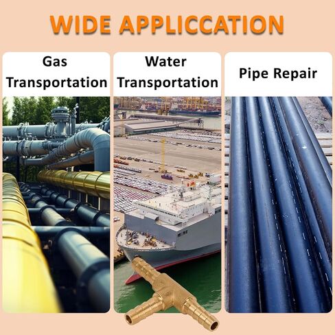 2 قطعة 1/4 بوصة × 1/4 بوصة × 1/4 بوصة تركيبات تي شيرت نحاسية لخرطوم الهوية 1/4 بوصة تقاطع الاتحاد ثلاثي الاتجاهات للهواء والغاز والوقود والزيت in Kuwait