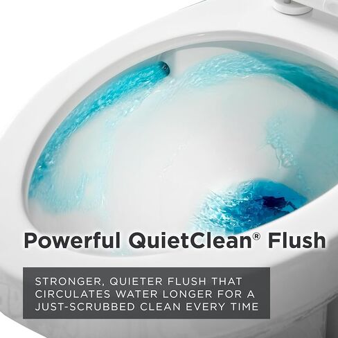 مرحاض Gerber Avalanche Select 1.28 GPF مكون من قطعتين مع سطح هادئ ونظيف، ارتفاع كرسي ADA، مقعد خشن 12 بوصة، إغلاق ناعم ومجموعة تثبيت مع حلقة شمع، أبيض، GRS48211E in Saudi Arabia