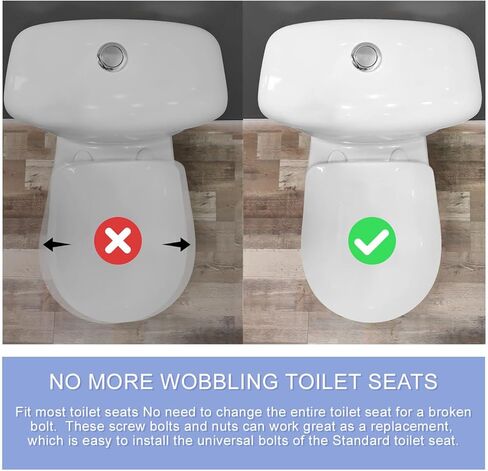 قطعتان من مفصلات مقعد المرحاض العالمية البديلة مع براغي وصواميل، مفصلات مقعد المرحاض البلاستيكية البيضاء، أجهزة مقعد المرحاض لاستبدال أغطية مقاعد المراحيض وإصلاحها in Kuwait