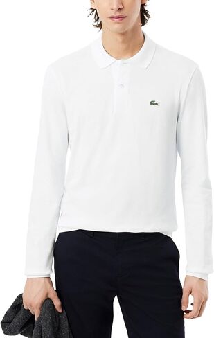 قميص بولو L.12.12 بأكمام طويلة للرجال من Lacoste، مقاس كلاسيكي، مقاس كبير in Kuwait