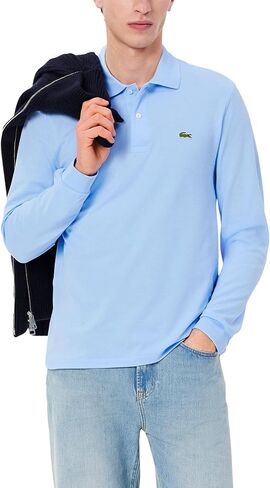 قميص بولو L.12.12 بأكمام طويلة للرجال من Lacoste، مقاس كلاسيكي، مقاس كبير in Kuwait