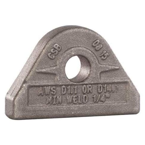 MAG-MATE PE0100 Weld-On Pad Eye، حد حمل العمل 1 طن، 2000 رطل، رمادي in Saudi Arabia