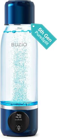 Hydrogen Water Bottle, BUZIO 4000ppb Hydrogen Water Bottles Generator Machine with Gen5 SPE/PEM Technology, Portable Athletic Performance Alkaline Water Bottle, with Dupont Membrane, OLED Display in Saudi Arabia