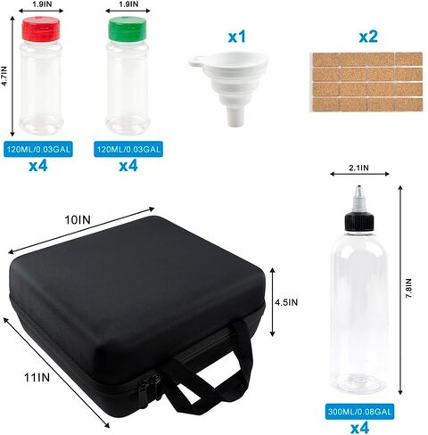 Camping Portable Spice Set with 12 Spice Containers Storage Bottle Pepper & Salt Spice Shakers, Separable Storage Bag for Outdoor Travel Camping BBQ Picnic Seasoning Kit Carrying Case in Saudi Arabia