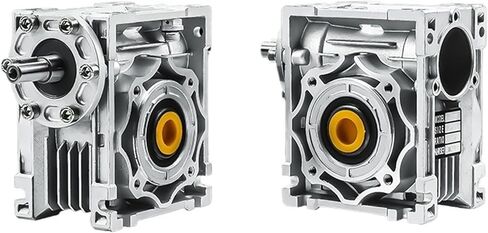 1pcs Worm Gear Reducer NRV050 Gearbox Ratio 100:1 Hand Manual Self-Locking Right Angle(7.5 to 1) in Saudi Arabia