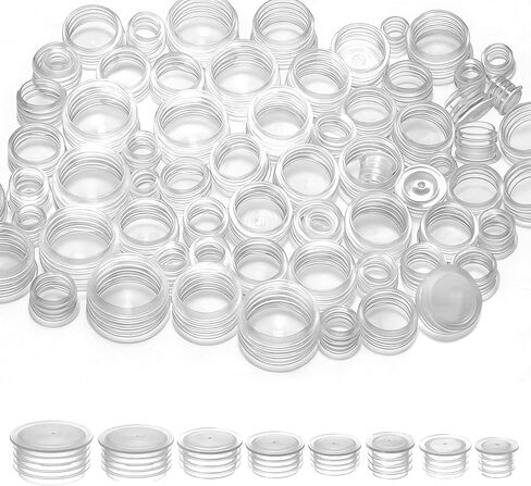 80Pcs Salt and Pepper Stoppers Plugs, Reusable Salt and Pepper Plugs for Bottom, Salt and Pepper Shaker Plugs for Flower Pots,Bottles,Pipes etc, Easy Installation, 9/11/13/15/17/19/21/24 mm in Saudi Arabia