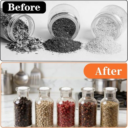 80Pcs Salt and Pepper Stoppers Plugs, Reusable Salt and Pepper Plugs for Bottom, Salt and Pepper Shaker Plugs for Flower Pots,Bottles,Pipes etc, Easy Installation, 9/11/13/15/17/19/21/24 mm in Saudi Arabia
