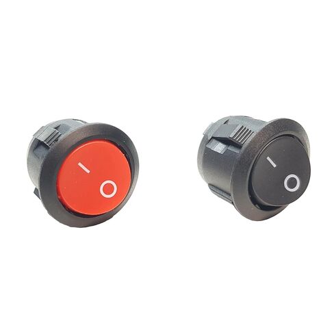 مفتاح تشغيل/إيقاف متأرجح للأردوينو، ESP32، ESP8266، راسبيري باي، شكل دائري، أسود وأحمر، 10 قطع in Saudi Arabia