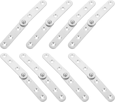 Didiseaon 10pcs 360 Degree Rotating Stainless Steel Concealed Pivot Hinges Medium Size Cabinet Door Hardware for Interior Use in Saudi Arabia
