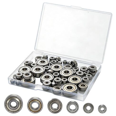 60 قطعة مجموعة محامل الكرات 693ZZ 623ZZ 624ZZ 685ZZ 687ZZ 627ZZ 6 أحجام محامل صغيرة مجموعة متنوعة محامل مزدوجة معدنية مختومة محمية الكربون الصلب محامل الأخدود العميق in Kuwait