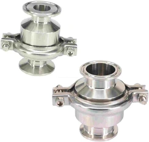 1 Pcs Installation Pipe O.D. 3/4" 1" 1.5" 2" X Tri Clamp 1.5" 2" 304 Stainless Steel Sanitary Check Valve Check Valve for Home Brewing Beer(Fit Tube O.D 45mm,Ferrule OD 64mm) in Saudi Arabia
