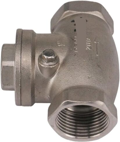 DN25 1 "أنثى الموضوع 304 الفولاذ المقاوم للصدأ صمام فحص التأرجح طريقة واحدة صمام الاختيار 229 PSI in Saudi Arabia