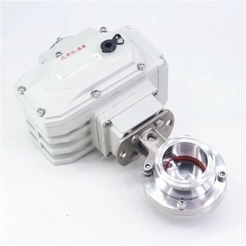 220V/24V Triple clamp 1.5" 2" 304 Stainless Steel Sanitary Card Sleeve Homemade Valve(32x50.5mm,24V) in Saudi Arabia